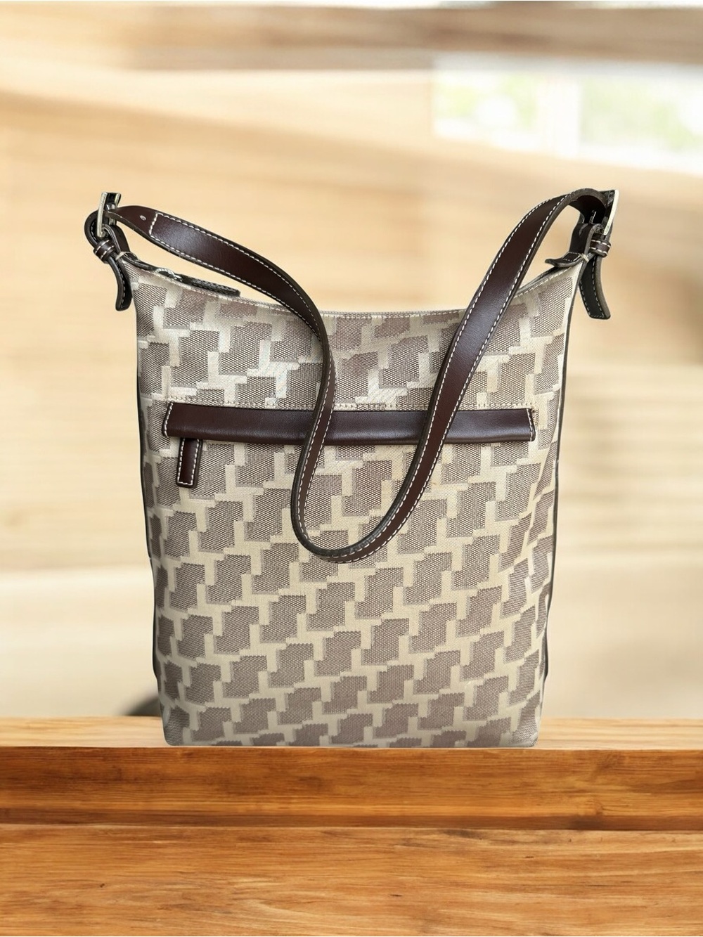 LANCEL Monogram Signature Shoulder Bag
